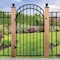 Nuvo Iron 33 in x 68 in DIAMOND TOPPED ORNAMENTAL IRON GATE GGI0440/RG02/AG03 - alternate 7